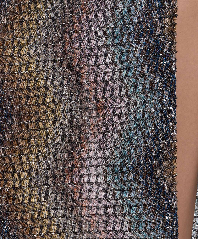 Missoni Пляжна спідниця у візерунок з люрексом та паєтками MS26SH0ABC0065 зображення 5
