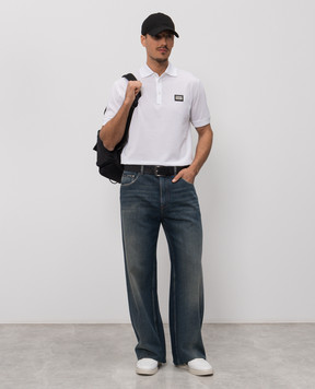 Dolce&Gabbana Сині джинси з патчем логотипа GP18LDG8OV1