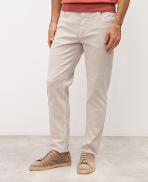Brunello Cucinelli Бежеві джинси з логотипом M277PD3210