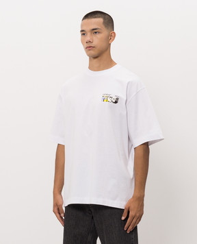 Off-White Біла футболка з принтом Industrial Arrow 44MAA120F26J00Z