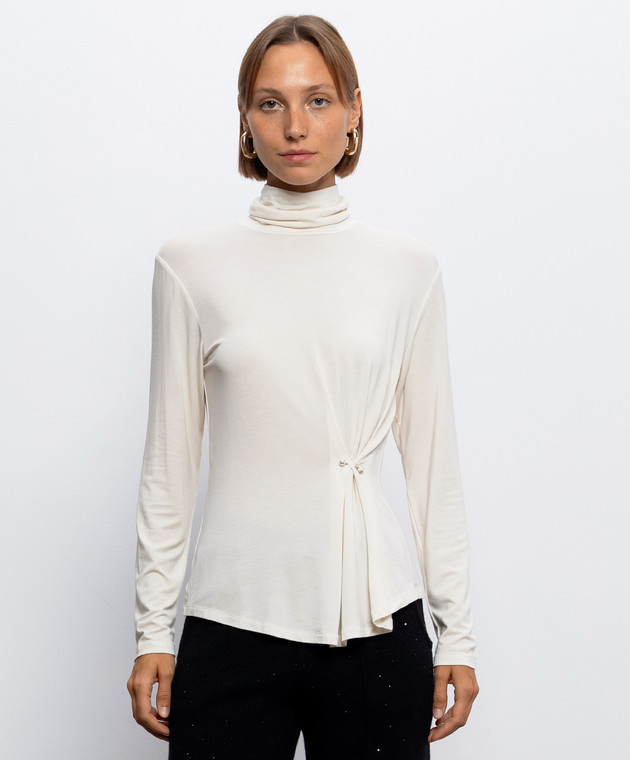 Twinset Гольф кольору айворі 262LI2VAA зображення 3
