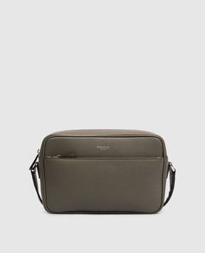 Serapian Кожаная сумка EAST WEST цвета хаки SRCMOMML735925A042