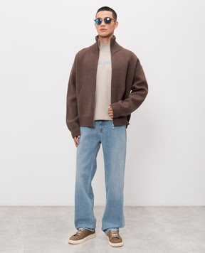 Axel Arigato Коричневий кардиган Core з вовною A2143005