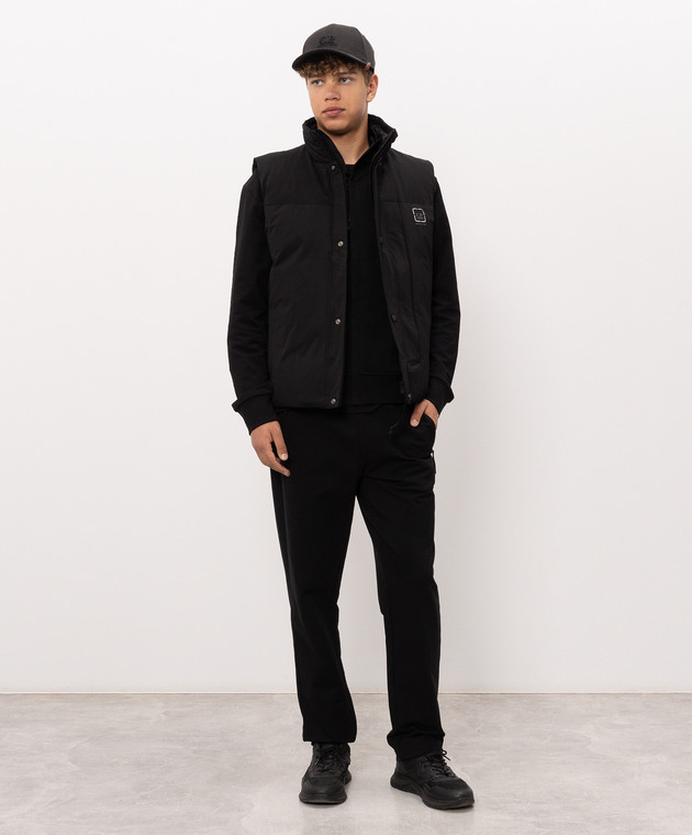 C.P. Company Metropolis Черный пуховой жилет LVE047A110739A изображение 2