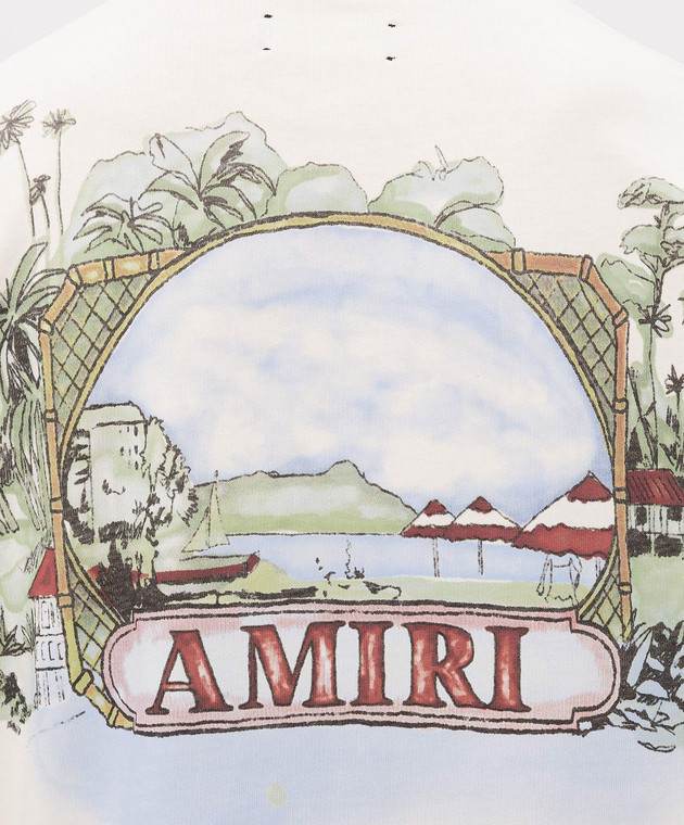 AMIRI Футболка Vista цвета айвори AMTOJR1174 изображение 5