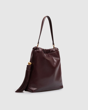 Etro Бордовая кожаная сумка-кисет KALISPERA WP1B0039AP466