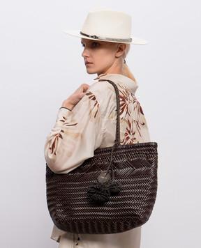 Gianni Chiarini Коричневая кожаная сумка-тоут Paloma BS11372COMMPLINT