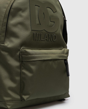Dolce&Gabbana Детский рюкзак хаки с монограммой DG EM0074AM224