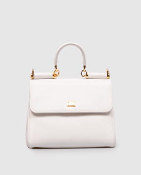 Dolce&Gabbana Біла шкірна сумка My Sicily BB7781B7321