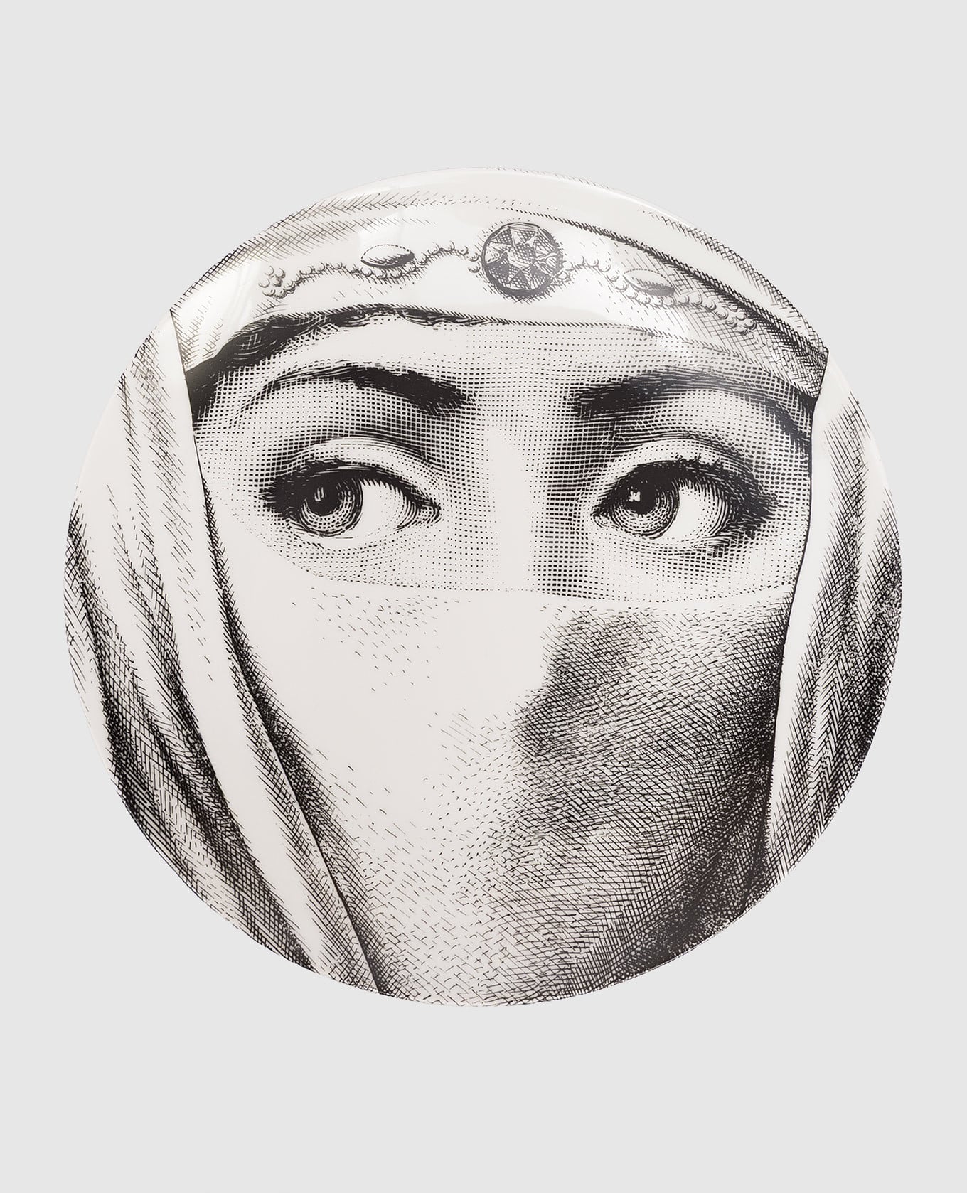 

Декоративная тарелка на стену из фарфора Tema e Variazioni, Белый, Декор