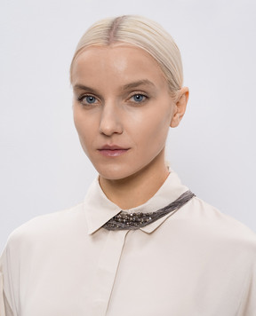 Peserico Сріблясте кольє з намистинами A35512C0CC785