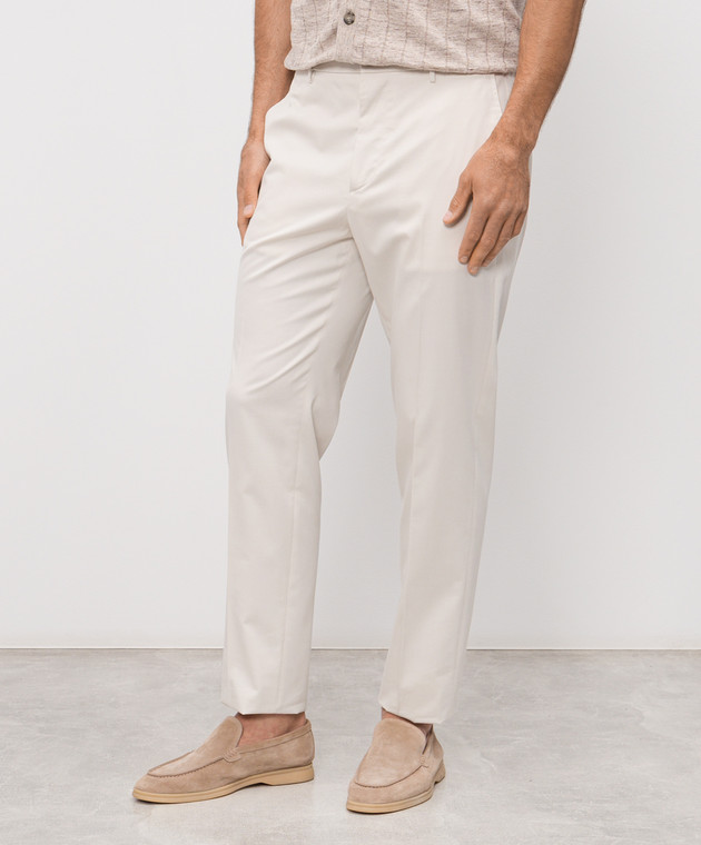 Peserico Штани кольору айворі з вовною R5422508274 зображення 3