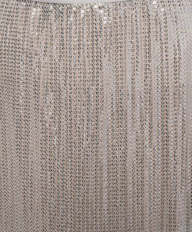 Max & Co Бежева спідниця ECO з паєтками MCOECO зображення 5