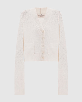 Ermanno Scervino Кардиган кольору айворі з кашеміру D495N313JBV