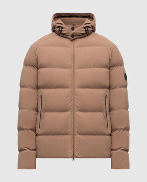 Stefano Ricci Коричневый пуховик с нашивкой эмблемы M6J5S00020PA003R