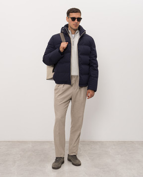 Brunello Cucinelli Синій пуховик MV4061836