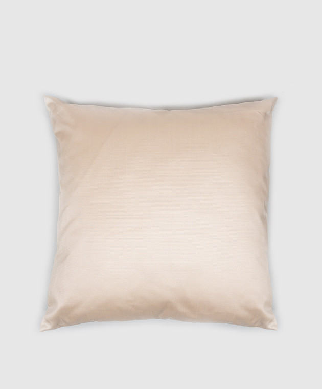 Blumarine Home Бежева декоративна подушка з кристалами 60х60 W0200250035 зображення 2