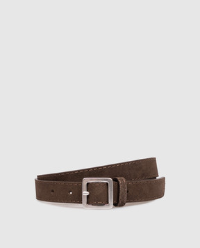Gianni Chiarini Коричневий замшевий ремінь CNK00971CM