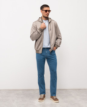 Stefano Ricci Сині джинси з монограмою логотипа MFT61B3040T249BL