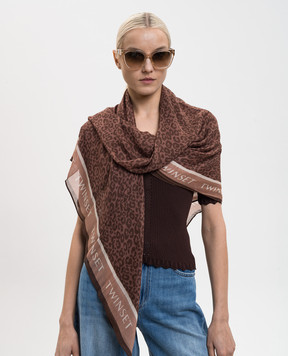 Twinset Платок в анималистический принт 261TA4210