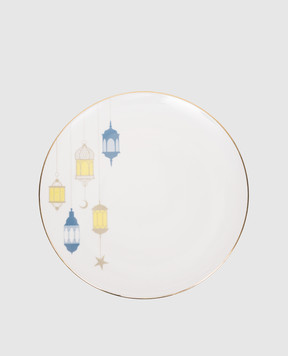 Les Ottomans Біла порцелянова обідня тарілка Lantern LANTERN28CM