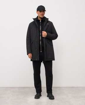 Herno Чорна парка з логотипом PI001245U12840