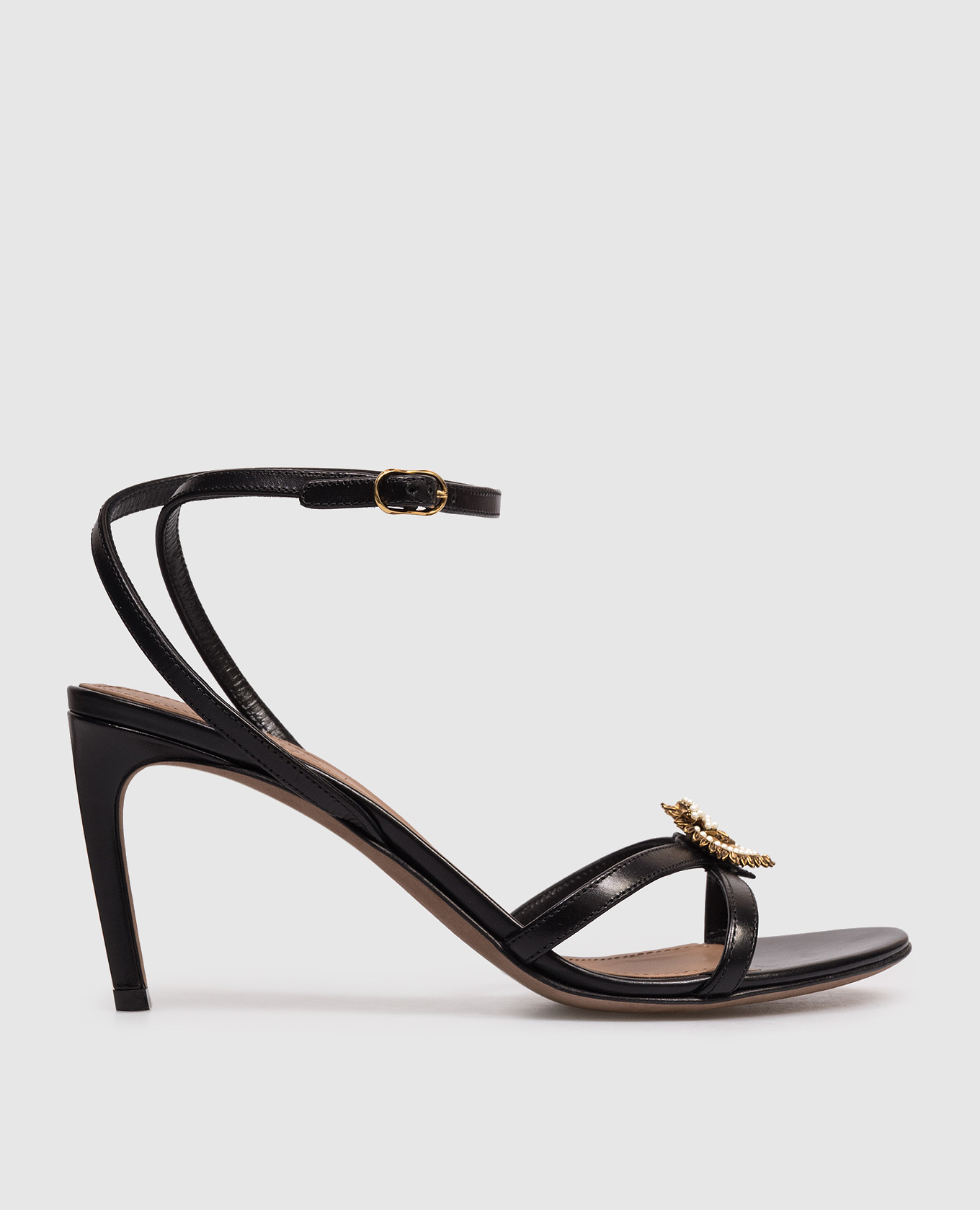 

Черные кожаные босоножки Devotion, Черный, Босоножки