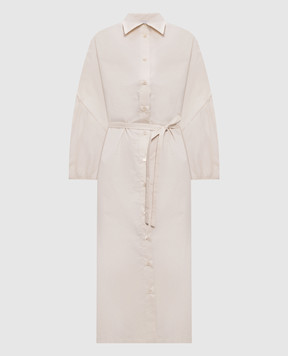 Peserico Бежева сукня-сорочка A02729A1979B