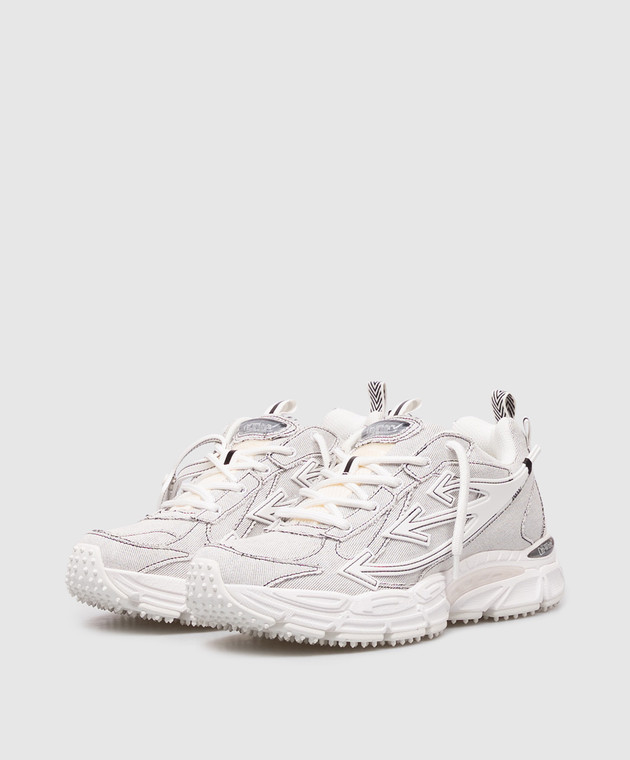 Off-White Белые кроссовки Denim Be Right Back OMIA295Z26DEN001 изображение 2