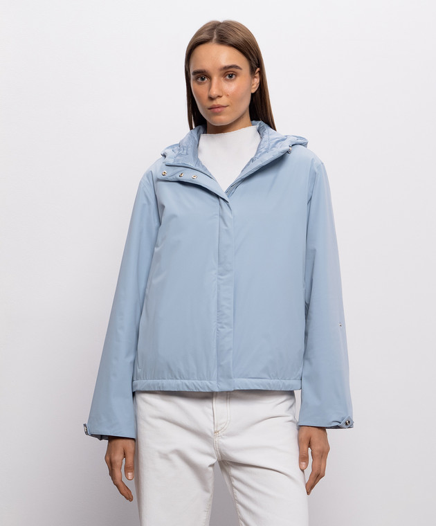 Herno Голубая куртка с капюшоном GI00051DR12387SZ изображение 3
