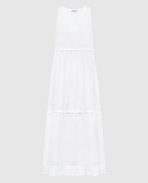 Peserico Белое платье из льна M02407T001617