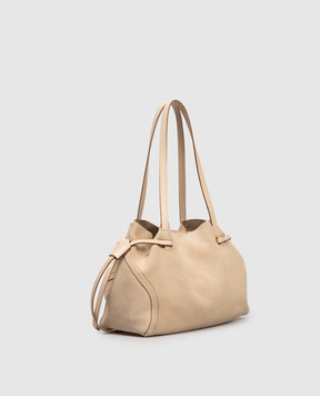 Gianni Chiarini Бежева замшева сумка-тоут Violette BS11285CMPL