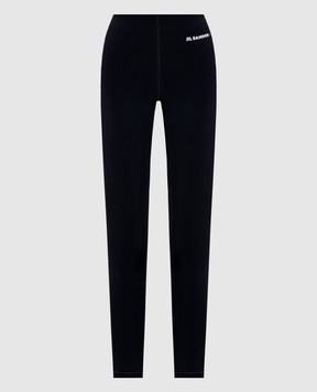 Jil Sander Синие леггинсы с логотипом J40KA0270J20031