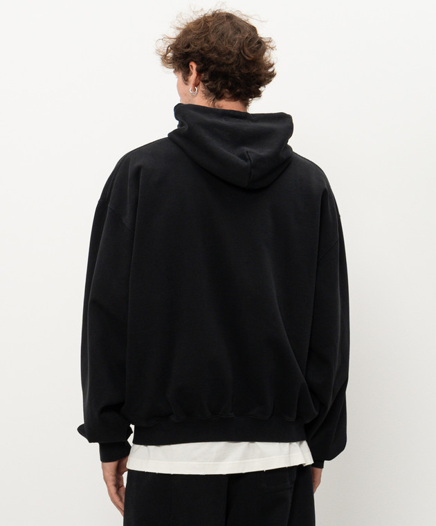 Vetements Черная спортивная куртка с принтом логотипа MH27ZU139Bm изображение 4