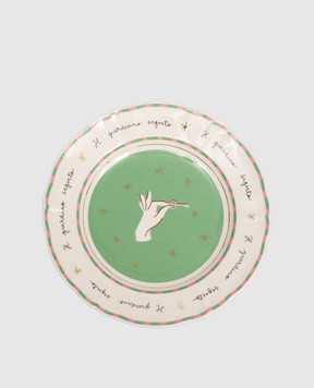 Bitossi Home Белая фарфоровая тарелка для фруктов Hand PAN01022