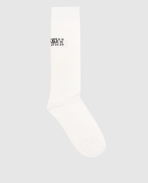 Maison Margiela MM6 Дитячі гольфи кольору айворі M61118MM045