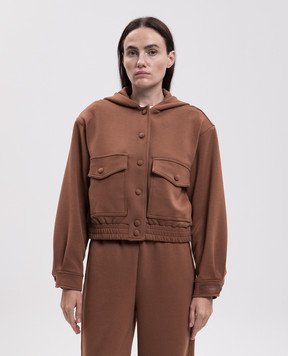 Twinset Коричневая спортивная куртка 262TT2342