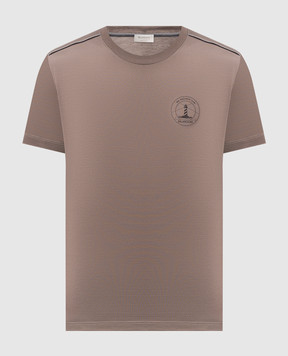 Bilancioni Коричневая футболка с принтом BE26T4GBE2