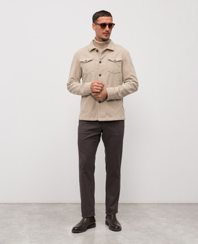 Florentino Бежева вельветова куртка 225347523724