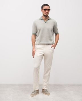 Brett Johnson Белые брюки с эмблемой SS26P59BSICIVO