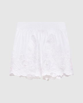 Ermanno Scervino Life Белые шорты с вышивкой D484P311QDV