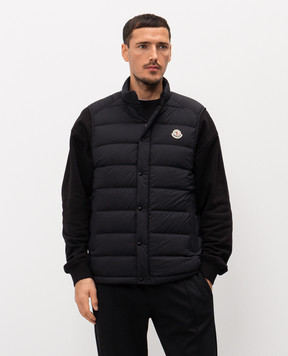 Moncler Черный пуховый жилет Barthe L10911A00078597YD