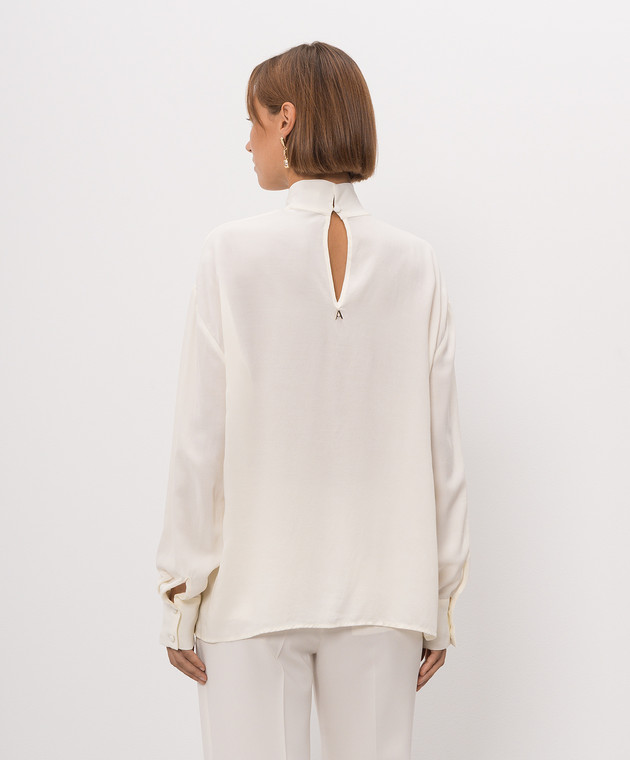 Twinset Блуза цвета айвори с вышивкой 262AP2241 изображение 4
