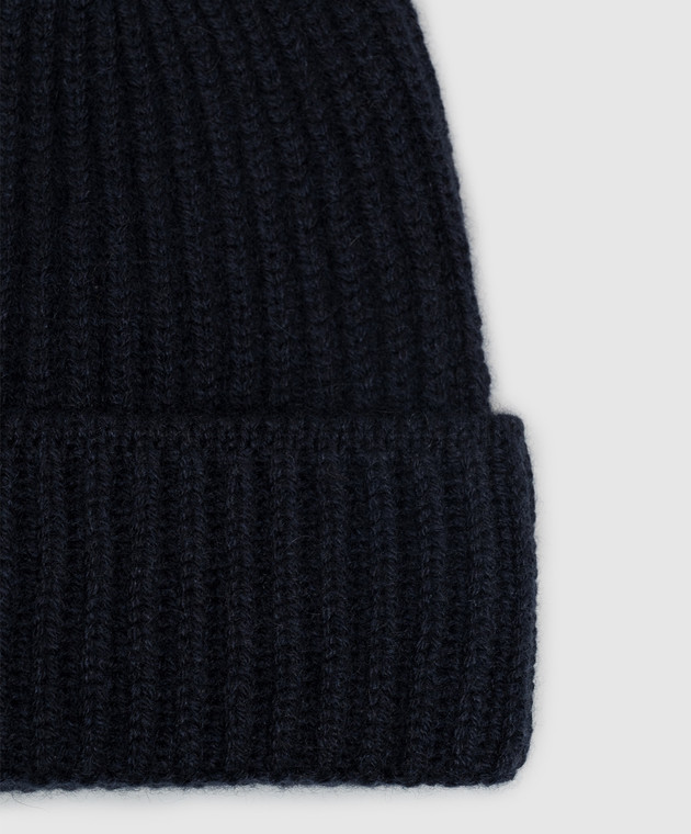 Doriani Cashmere Синя шапка з кашеміру 142B10 зображення 4