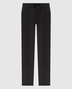 ISAIA Черные брюки из шерсти PNC053P9010