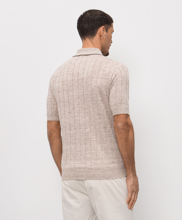 Peserico Бежева сорочка з льоном R59505F129316A зображення 4