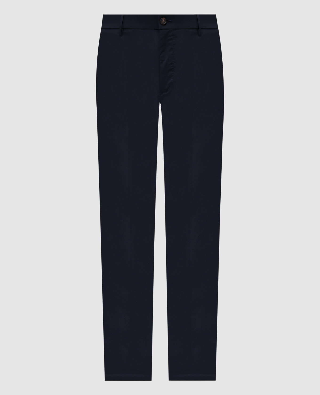 Синие брюки с нашивкой логотипа