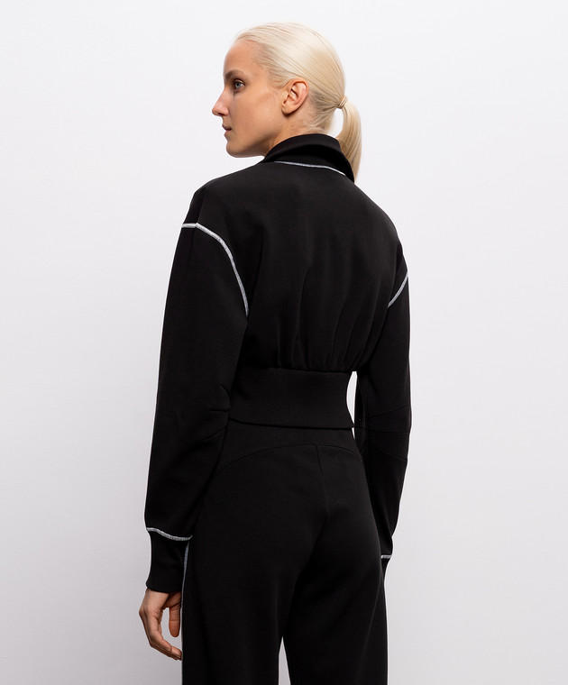 Max & Co Черная укороченная спортивная куртка DANZATORE MCLDANZATORE изображение 4
