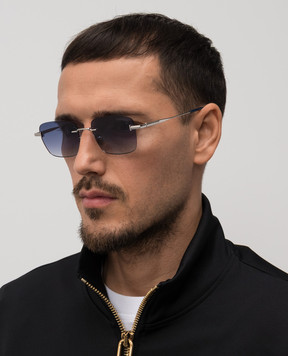 Tom Ford Сріблясті сонцезахисні окуляри JAKE FT1354