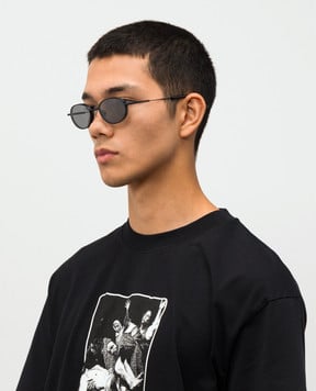 Alexander McQueen Черные очки с логотипом 841560I3330